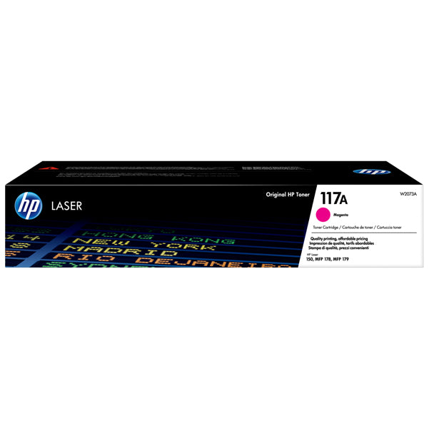 Toner Originale HP 117A – Nero (W2070A), Ciano (W2071A), Giallo (W2072A), Magenta (W2073A)