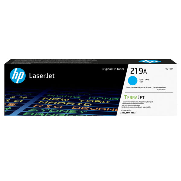 Toner Originale HP 219A – Nero (W2190A), Ciano (W2191A), Giallo (W2192A), Magenta (W2193A)