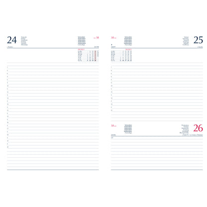 AGENDA GIORNALIERA 2026 17X24 COPERTINA IMBOTTITA