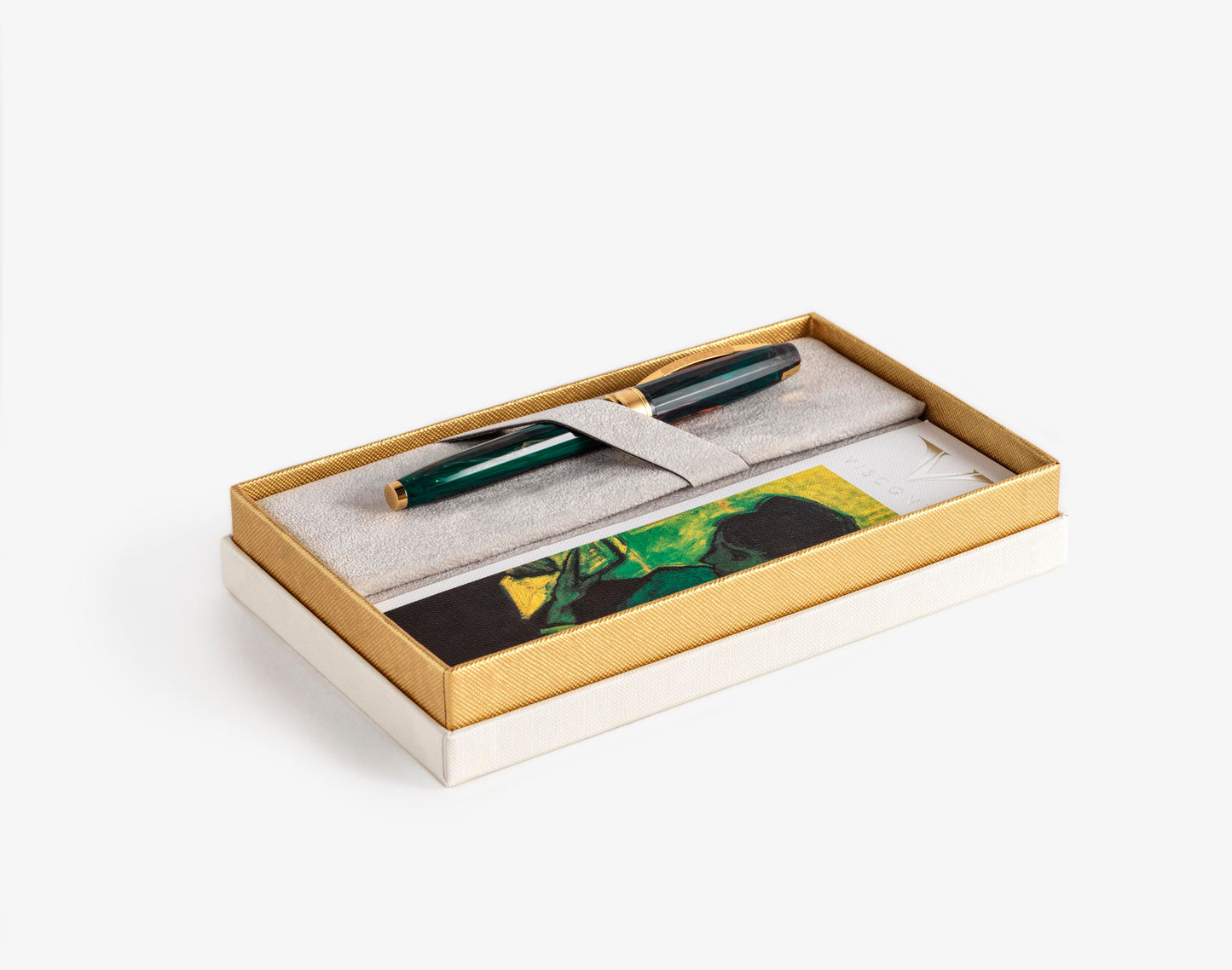 ARTICOLI REGALO-COD KP1220FPF- LINEA VAN GOGH THE NOVEL READER PLACCATO ORO