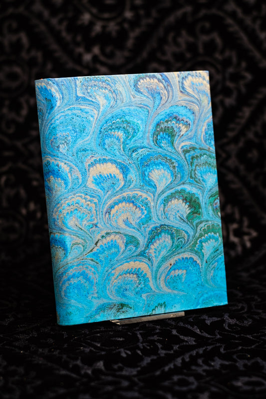 DIARIO IN CARTA MARMORIZZATA CARTA AVORIO 128 PAGINE