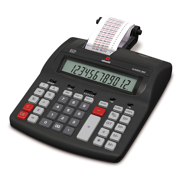 Calcolatrice scrivente da tavolo Summa 303 Olivetti