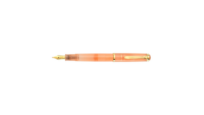 Stilografica Pelikan M200 Apricot Achat Edizione Speciale Resina Traslucida Set con Inchiostro Edelstein