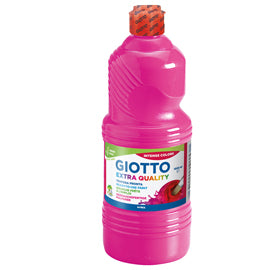 Tempera Flacone 1000 ml Pronta all'Uso Coprente Lavabile Tappo Dosatore 14 Colori – Giotto
