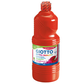Tempera Flacone 1000 ml Pronta all'Uso Coprente Lavabile Tappo Dosatore 14 Colori – Giotto