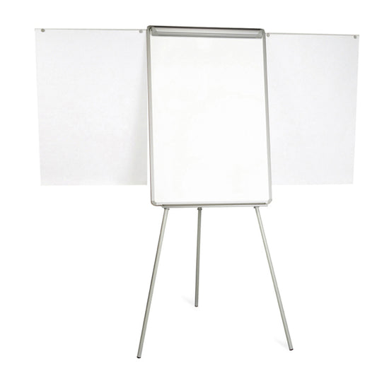 Lavagna Portablocco Bianca 70x100 cm con Cavalletto e bracci estensibili