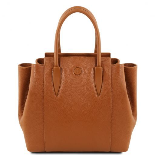 Borsa Tote Tulipan – Pelle Martellata | Notebook 13,3" | 3 Scomparti - Tuscany Leather