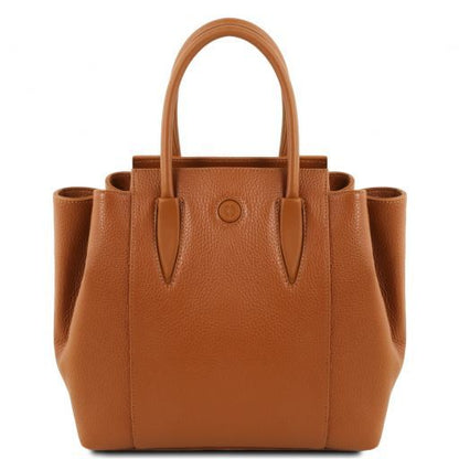 Borsa Tote Tulipan – Pelle Martellata | Notebook 13,3" | 3 Scomparti - Tuscany Leather