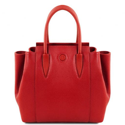 Borsa Tote Tulipan – Pelle Martellata | Notebook 13,3" | 3 Scomparti - Tuscany Leather