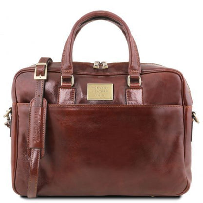 Borsa Porta PC Urbino – Pelle Pieno Fiore | Notebook 15,6" | Professionale - Tuscany Leather