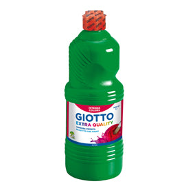 Tempera Flacone 1000 ml Pronta all'Uso Coprente Lavabile Tappo Dosatore 14 Colori – Giotto