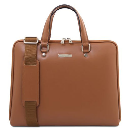 Borsa Business Verona – Pelle Saffiano | 2 Scomparti | Semi-rigida - Tuscany Leather