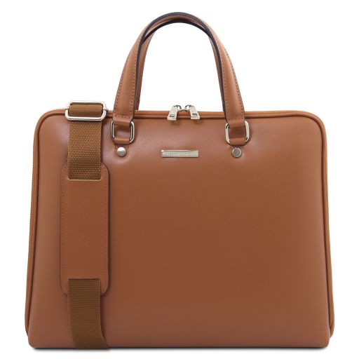 Borsa Business Verona – Pelle Saffiano | 2 Scomparti | Semi-rigida - Tuscany Leather