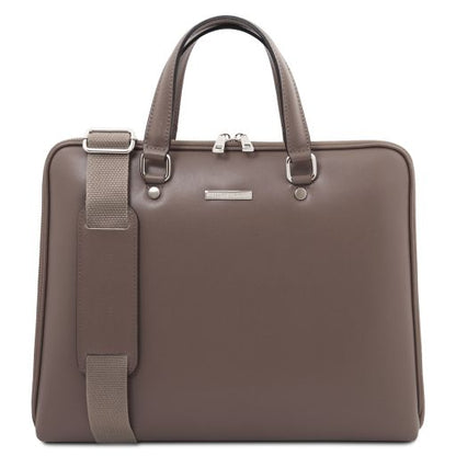 Borsa Business Verona – Pelle Saffiano | 2 Scomparti | Semi-rigida - Tuscany Leather