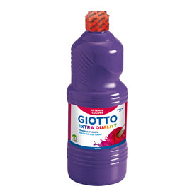 Tempera Flacone 1000 ml Pronta all'Uso Coprente Lavabile Tappo Dosatore 14 Colori – Giotto