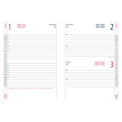 Agenda giornaliera 15x21 S/D abbinati Alfa 2027 – Intempo