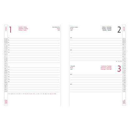 Agenda giornaliera 17x24 S/D abbinati Alfa 2027 – Intempo
