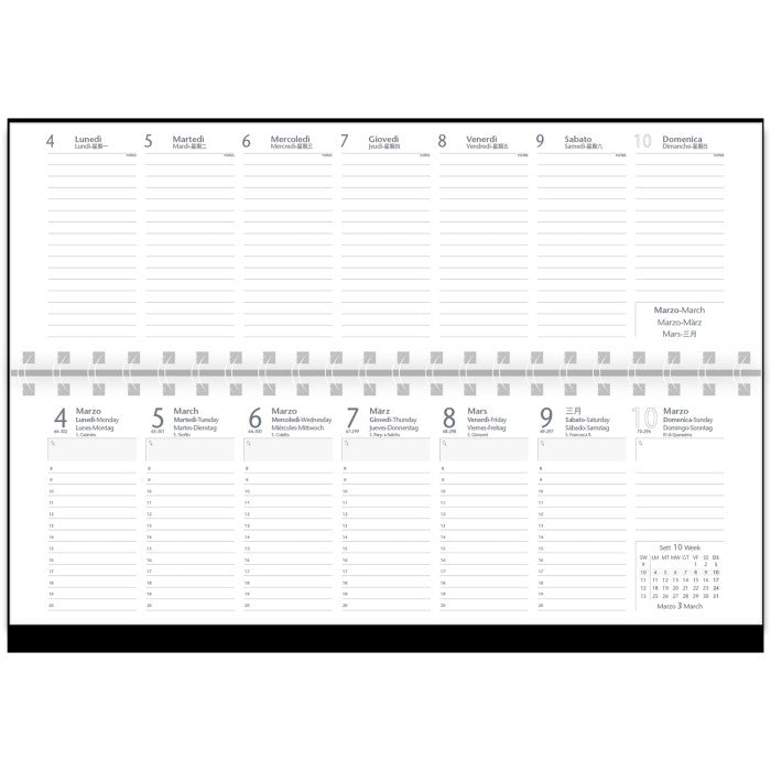 Agenda Planning Settimanale 30x10 Poliplan 2027 Intempo