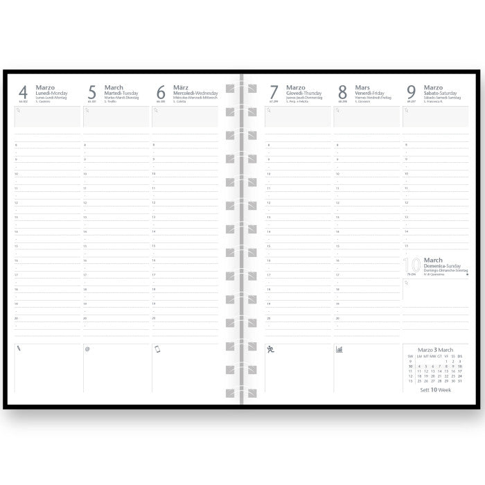 Agenda Settimanale 17x24 Spiralata Poliplan 2027 Intempo