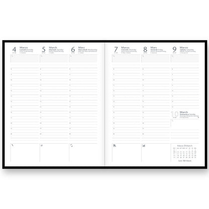 Agenda settimanale 21x30 blocco intercambiabile Weekly Pattern 2027 Intempo