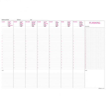 Agenda settimanale Planning perpetua – Intempo