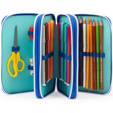 Astuccio 3 zip con corredo - Bubble Star GoPop