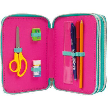 Astuccio 3 zip con corredo Mermaid - GoPop