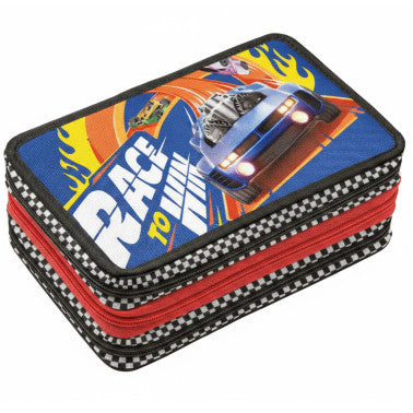 Astuccio 3 zip con corredo Hot Wheels