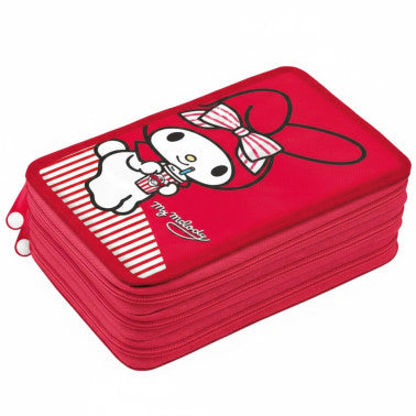 Astuccio 3 zip con corredo My Melody