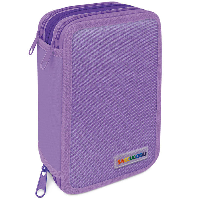 Astuccio 3 zip con corredo Basic Color Zip Saccucciolo - Lebez