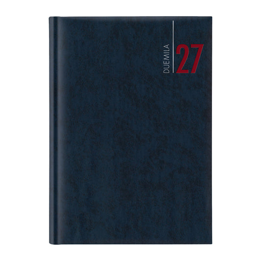 Agenda giornaliera 2027 - copertina in carta imbottita - 17 x 24 cm