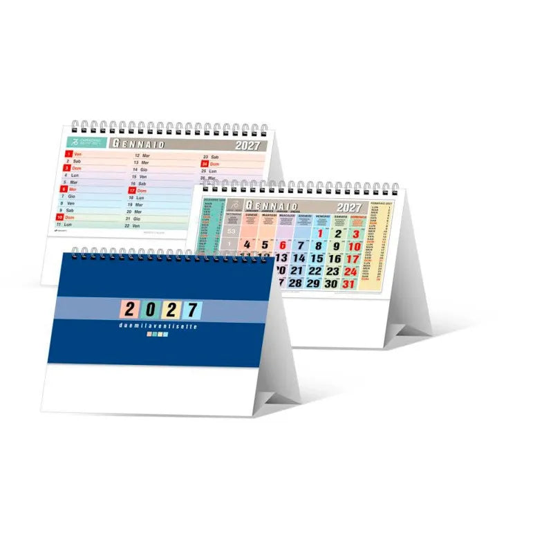 Calendario 2027 da tavolo Multicolor 19x14,5