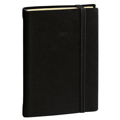 Agenda giornaliera Daily 21 Prestige 2027 - 13 x 21 cm - copertina Silk - nero - Quo Vadis