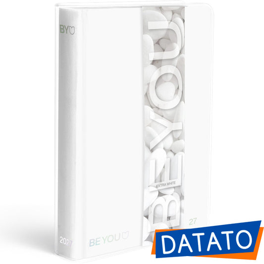 Diario agenda 16 mesi Standard 13,5x18,2 Be-You Extra White 2026-2027