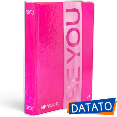 Diario agenda 16 mesi Easy 12,5x16,5 Be-You Fuxia 2026-2027