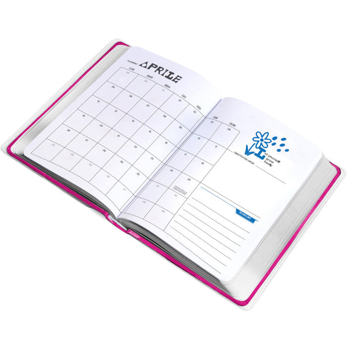 Diario agenda 16 mesi Easy 12,5x16,5 Be-You Fuxia 2026-2027