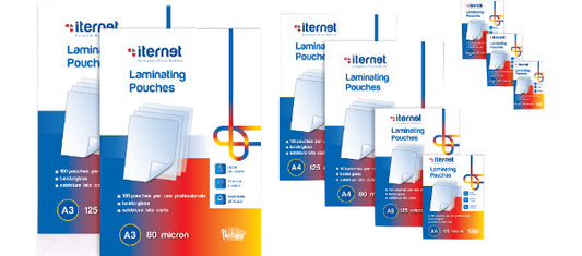 Pouches A3 80 micron - confezione da 100 pezzi Iternet