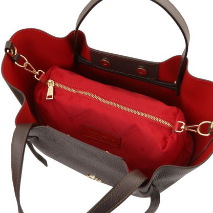 Borsa Shopping Legame – Pelle Martellata | Organizer Estraibile | Formato A4 - Tuscany Leather