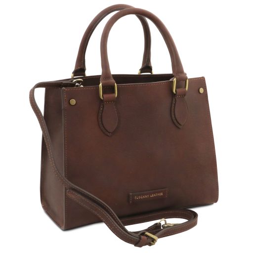 Borsa a Mano in Pelle e Portafoglio in Pelle - set Cipro - Tuscany Leather