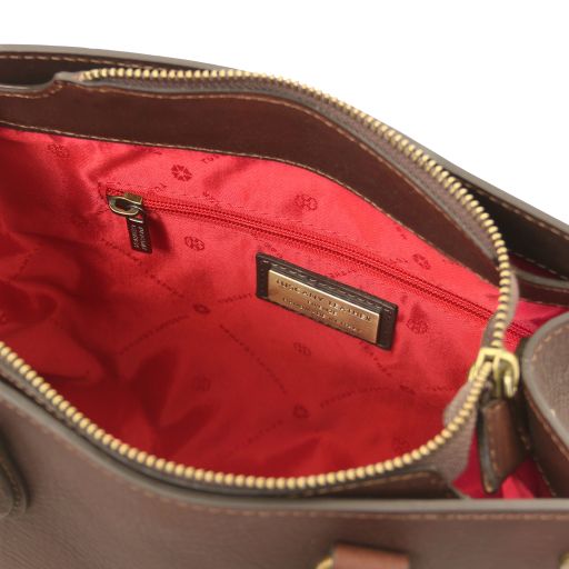 Borsa a Mano in Pelle e Portafoglio in Pelle - set Cipro - Tuscany Leather