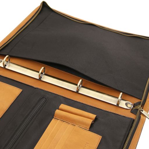 Portadocumenti in Pelle con anelli formato A4 - Tuscany Leather