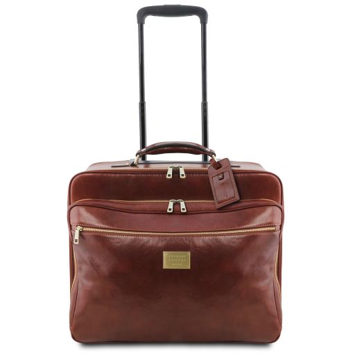 Borsa pilota in pelle con due ruote Varsavia – Tuscany Leather