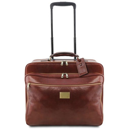 Borsa pilota in pelle con due ruote Varsavia – Tuscany Leather