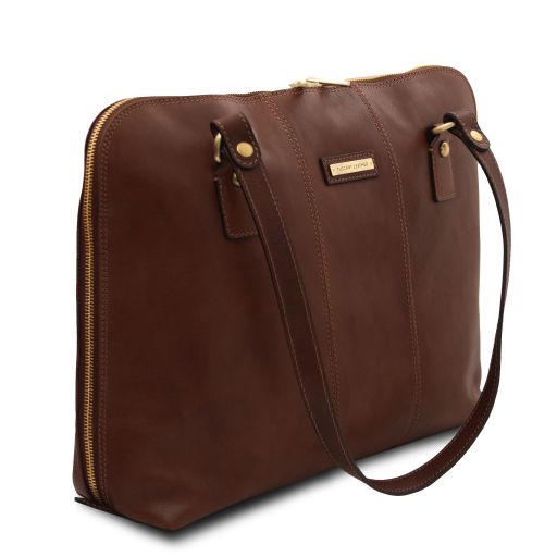 Borsa Lady Business Ravenna – Pelle Pieno Fiore | 40x30x11 cm | Professionale - Tuscany Leather