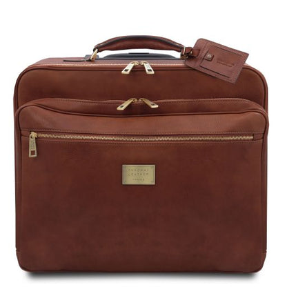 Borsa pilota in pelle con due ruote Varsavia – Tuscany Leather