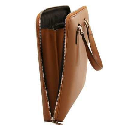 Borsa Business Verona – Pelle Saffiano | 2 Scomparti | Semi-rigida - Tuscany Leather