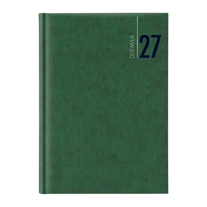 Agenda giornaliera 2027 - copertina in carta imbottita - 17 x 24 cm