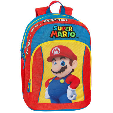Zaino Scuola Organizzato 3 Scomparti – Supermario