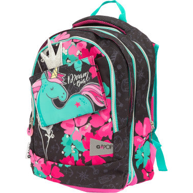 Zaino scuola estensibile Flamingo - GoPop
