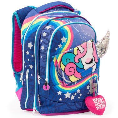 Zaino scuola estensibile Round - Unicorn GoPop
